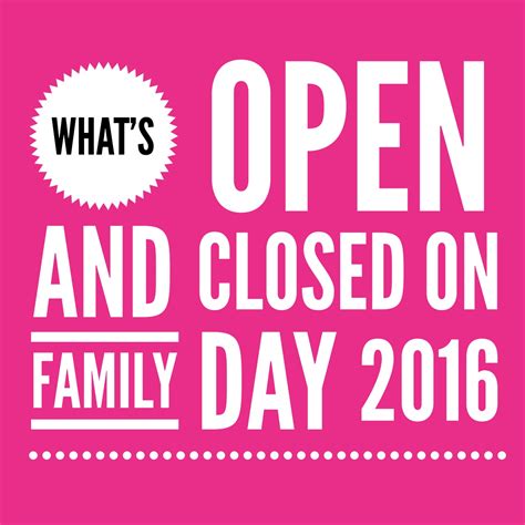 family day open closed ontario
